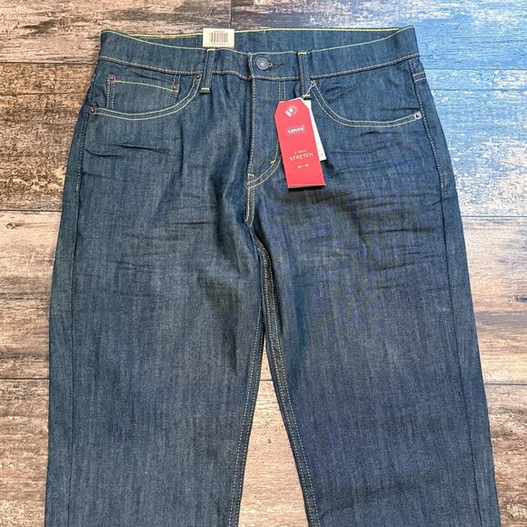 Levis 511 Jeans Mens 31x30 Blue Denim Slim Fit Stretch 2-Way Comfort Mid‎ Rise - Picture 3 of 11